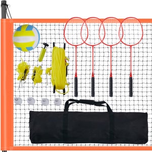 Set Racchette Badminton Senston In Carbonio - 2 Racchette, Volanti, Custodia E Overgrip - Foto 6