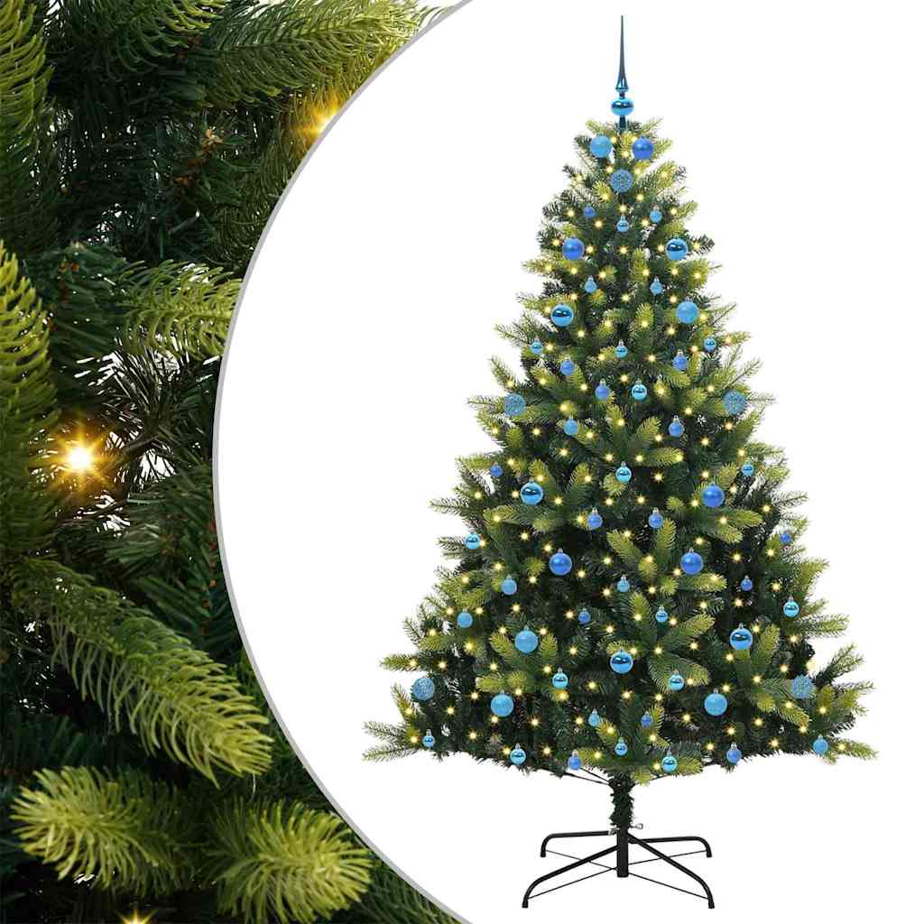 Sztuczna złożona choinka bożonarodzeniowa 300 LED 210 cm