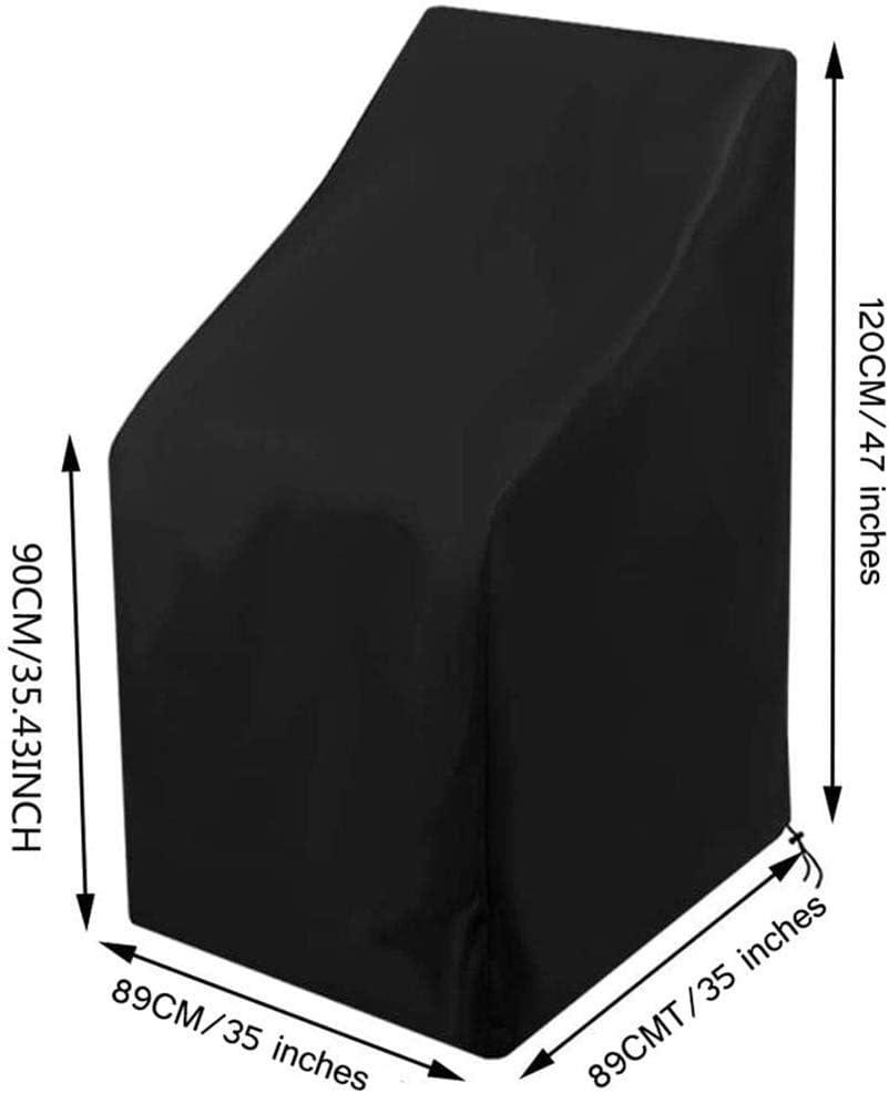 Housse de Protection pour Fauteuils de Jardin en Polyester Oxford 210D Étanche Antipoussière 89 x 89 x 120cm/89cm - 5