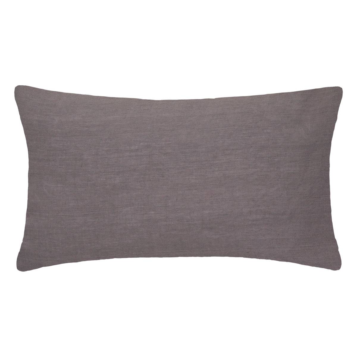 Funda de almohada linah gris - lino lavado 50x70 cm - atmosphera créateur d'intérieur