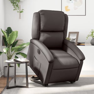 Fauteuil relaxtiion électrique tournant en cuir