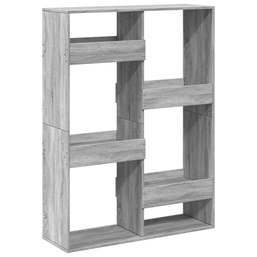 Bibliothèque sonoma gris 100x33x135 cm bois d'ingénierie vidaXL - 6