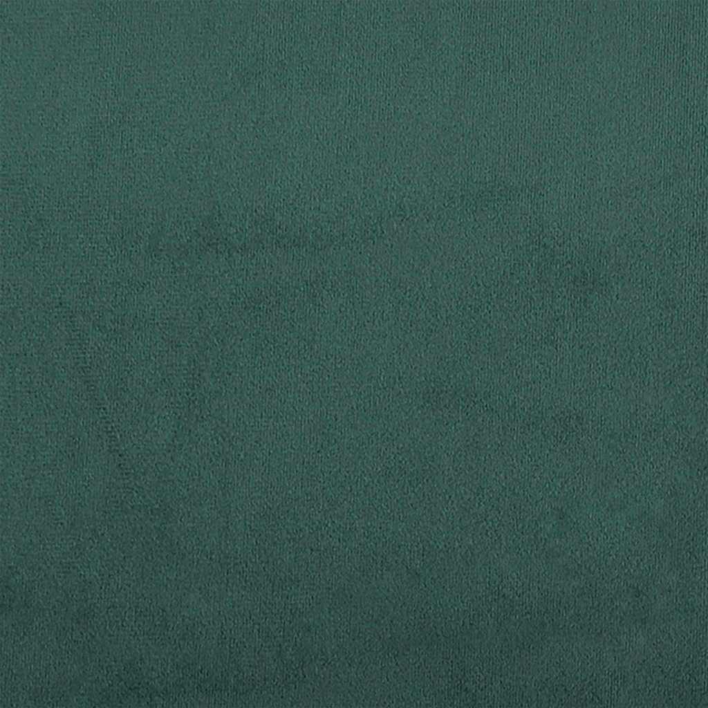 Cojines de asiento, 2 piezas, terciopelo, verde oscuro, Ø30 × 13 cm - 8