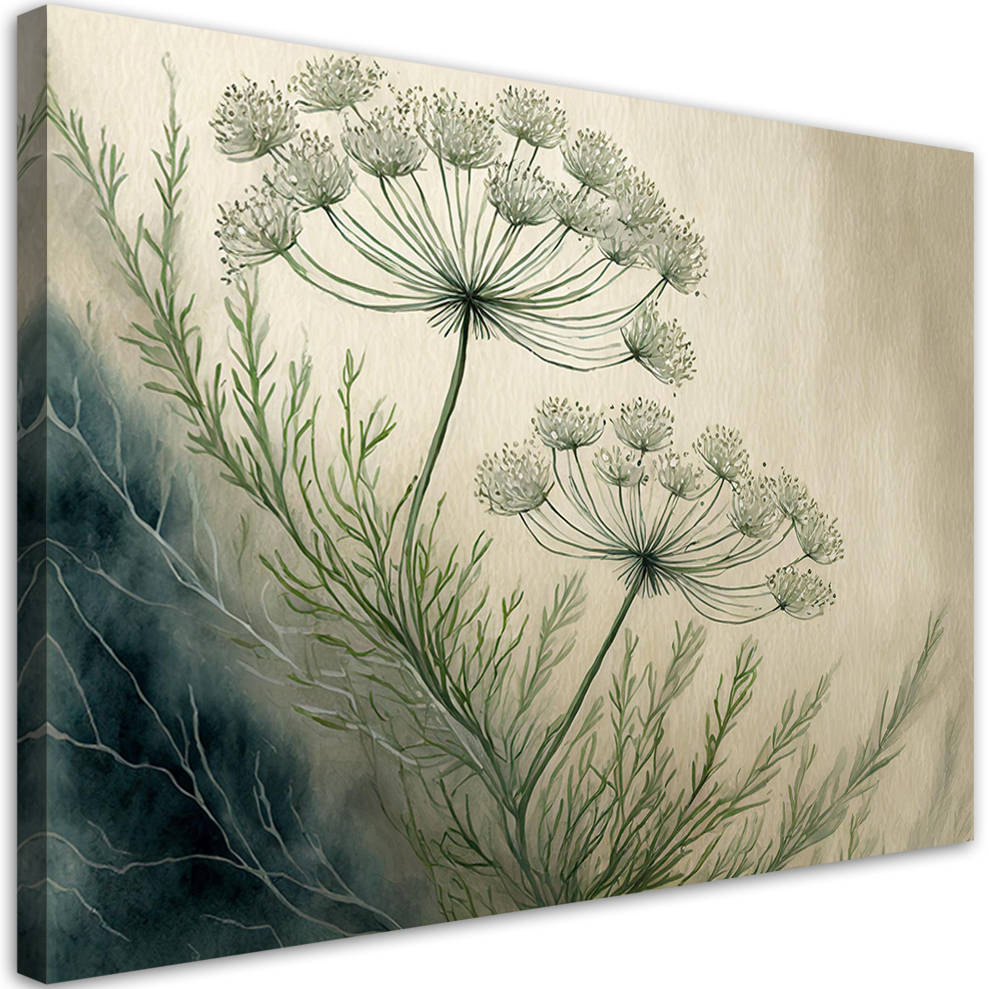 Obraz na płótnie, Rośliny Botaniczne Abstrakcja 100x70