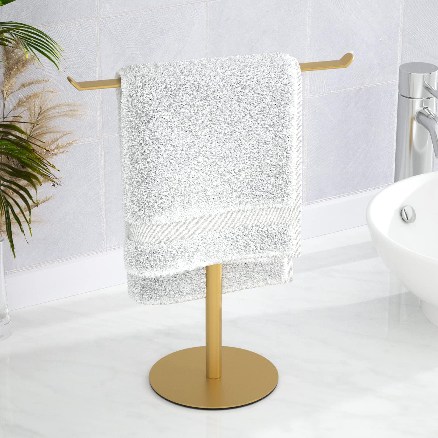 Portasciugamani Ad Anello Nero Opaco Per Bagno – Design Moderno, Acciaio Inox Robusto, Montaggio A Parete Facile