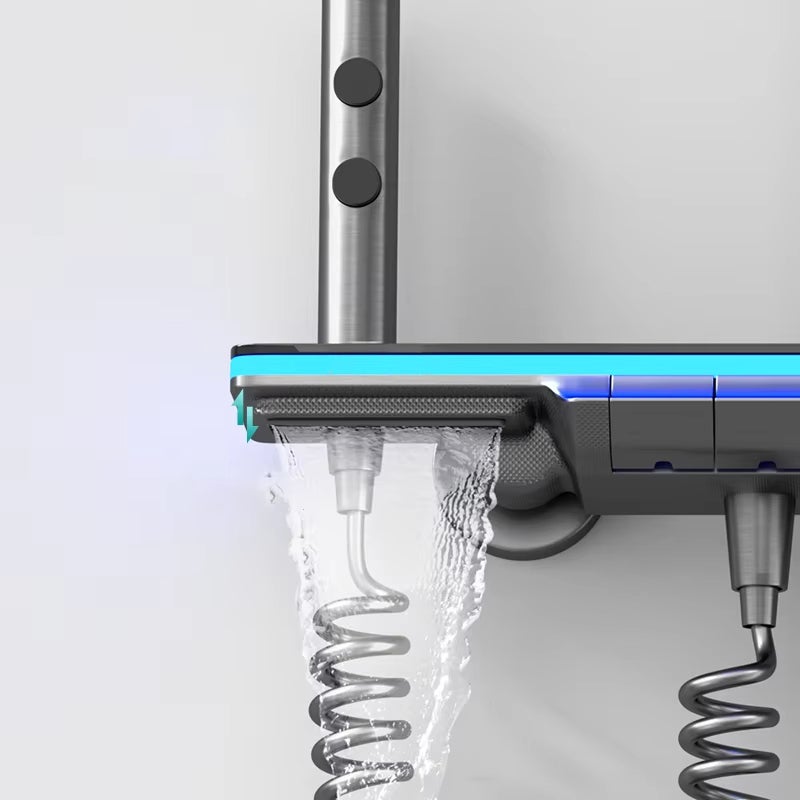 Robinet De Lavabo à Affichage Numérique En Cascade, Température De L A Affichage Numerique En Cascade Temperature De Eau Chaude Et Froide Robinets De Lavabo Robinets De Lavabo Sans Tuyau G8 3 97062209