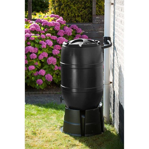 Récupérateur d'eau de pluie tonneau 120 ou 210 litres, Contenance 120 L, Socle Avec socle - 2