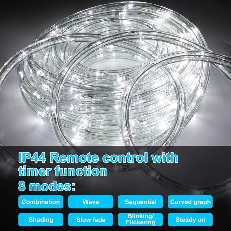 Cuerda De Luces Led 150 Pies 1080 Luces Modos Impermeable