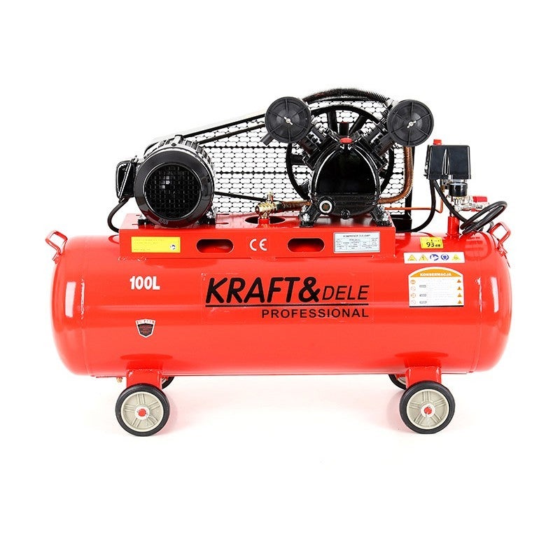 Compresor de aer pe ulei Kraft&Dele KD404, 100L, 400V, 580L/min, 8 bar, 4.6 CP