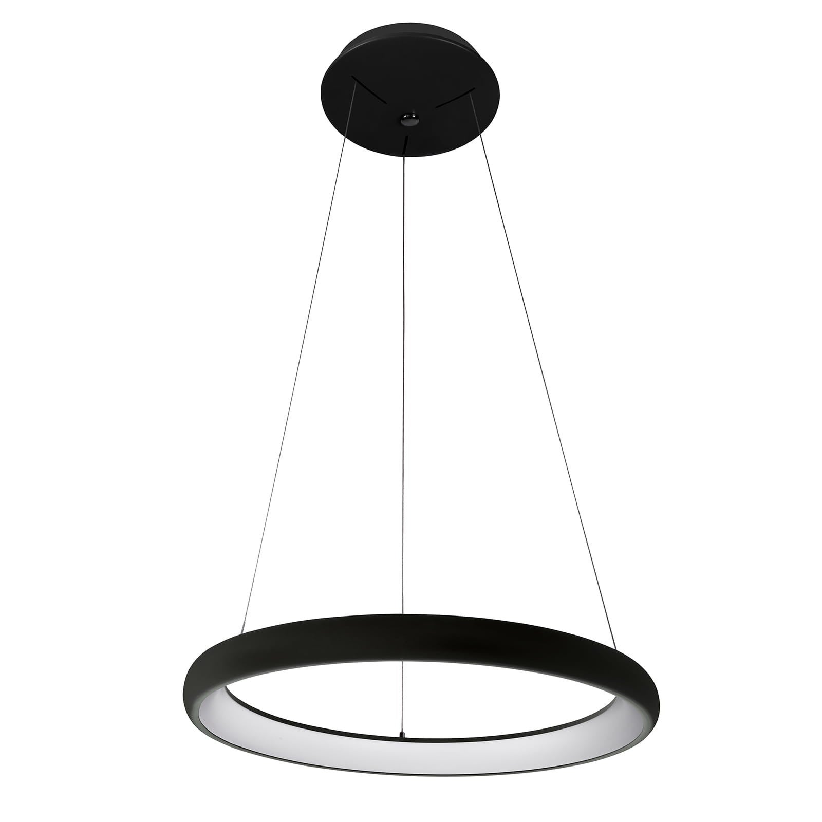 Lampa wisząca Alessia czarno-biała LED 40W 3000K 2200lm nowoczesny wym: 120 x 51 x 51 cm aluminium Italux