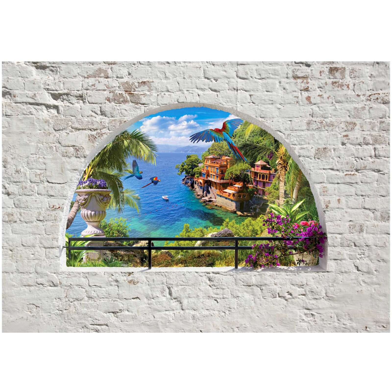 Papier peint adhésif Au paradis Fenêtre - 441 x 315 cm - 2