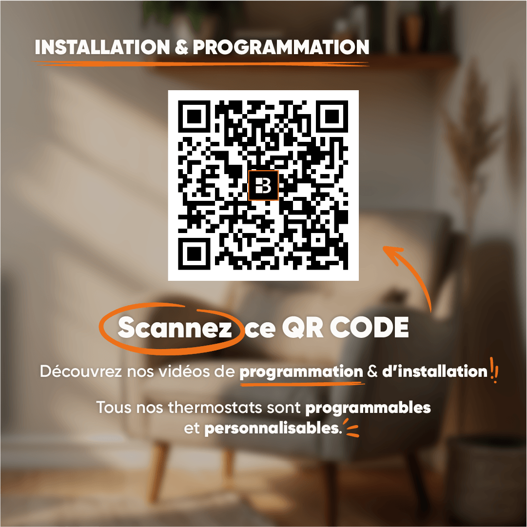 Radiateur électrique fixe à inertie sèche céramique 500W Bestherm ARIA horizontal blanc - 6