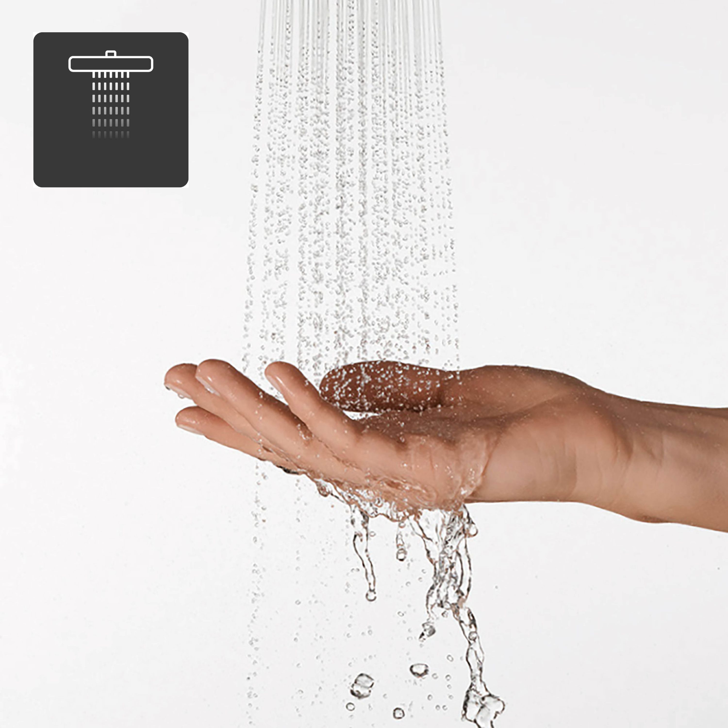 DURAVIT - Set - Coluna de duche em metal Calha de duche com mangueira flexível de 1,6 m e chuveiro de mão cromado - 70x2x7cm - Cromado - 4