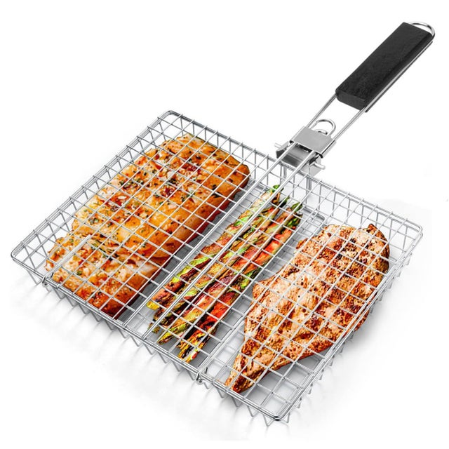 Panier Barbecue Inox Navaris – Grille De Cuisson Pour BBQ – Accessoire Neuf