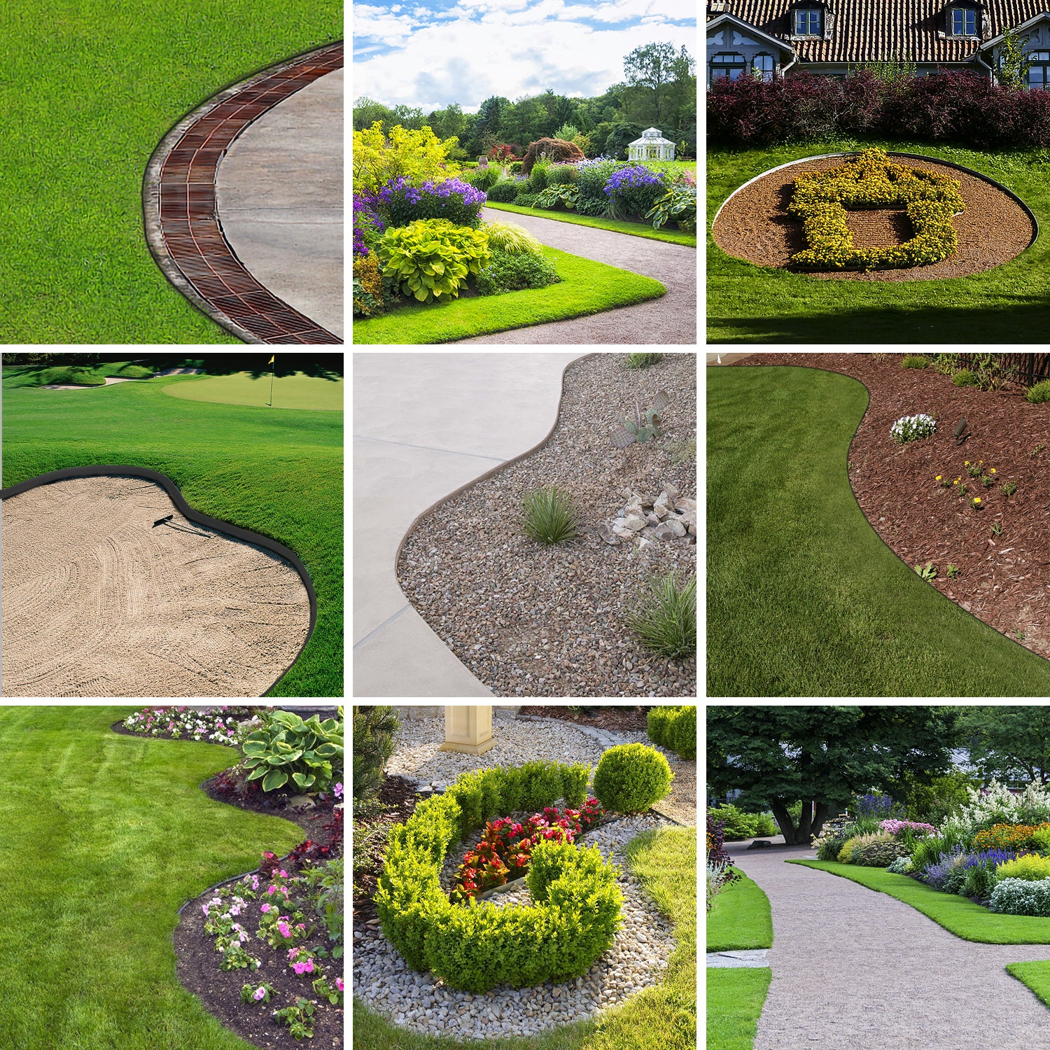 Bordure de jardin Bordure de pelouse flexible Bordure de lit en plastique dur Bordure de tonte Jardinage 25m*10cm*2mm Noir - 3