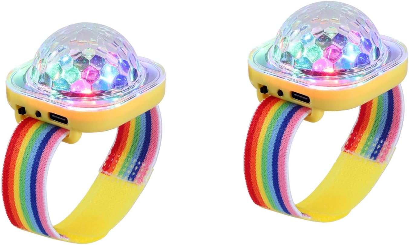 Tixiyu Lot De 4 Bracelets LED Rechargeables Par USB Pour Coureurs, Bande Réfléchissante Réglable De Sécurité