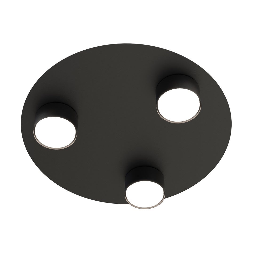 Lampa wisząca BOLX czarna 3xGX53x10W metal wym:8x40x40cm IP20 Emibig