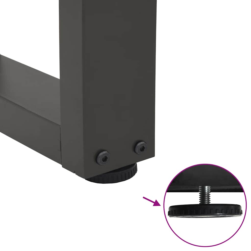 Pieds de table à manger forme de V 3 pcs | Pied de meuble 90x(72-73,3) cm acier CFW9611362 - 9
