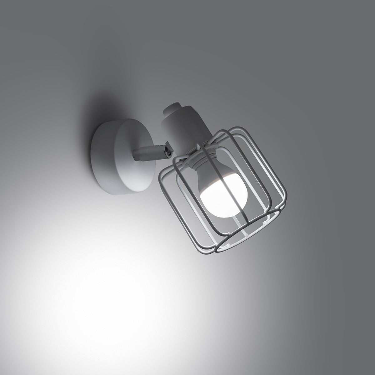 Kinkiet CELUBI 1 biały LED 3000K - 14x15x18cm Sollux