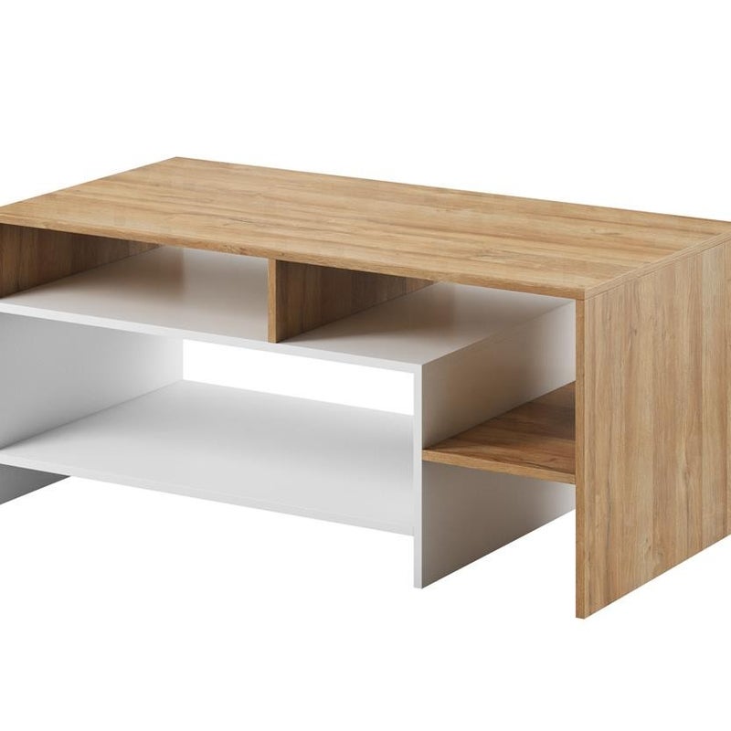 Stolik Kawowy VENTO – Elegancki Design w Dębie Grandson, Nowoczesny i Funkcjonalny