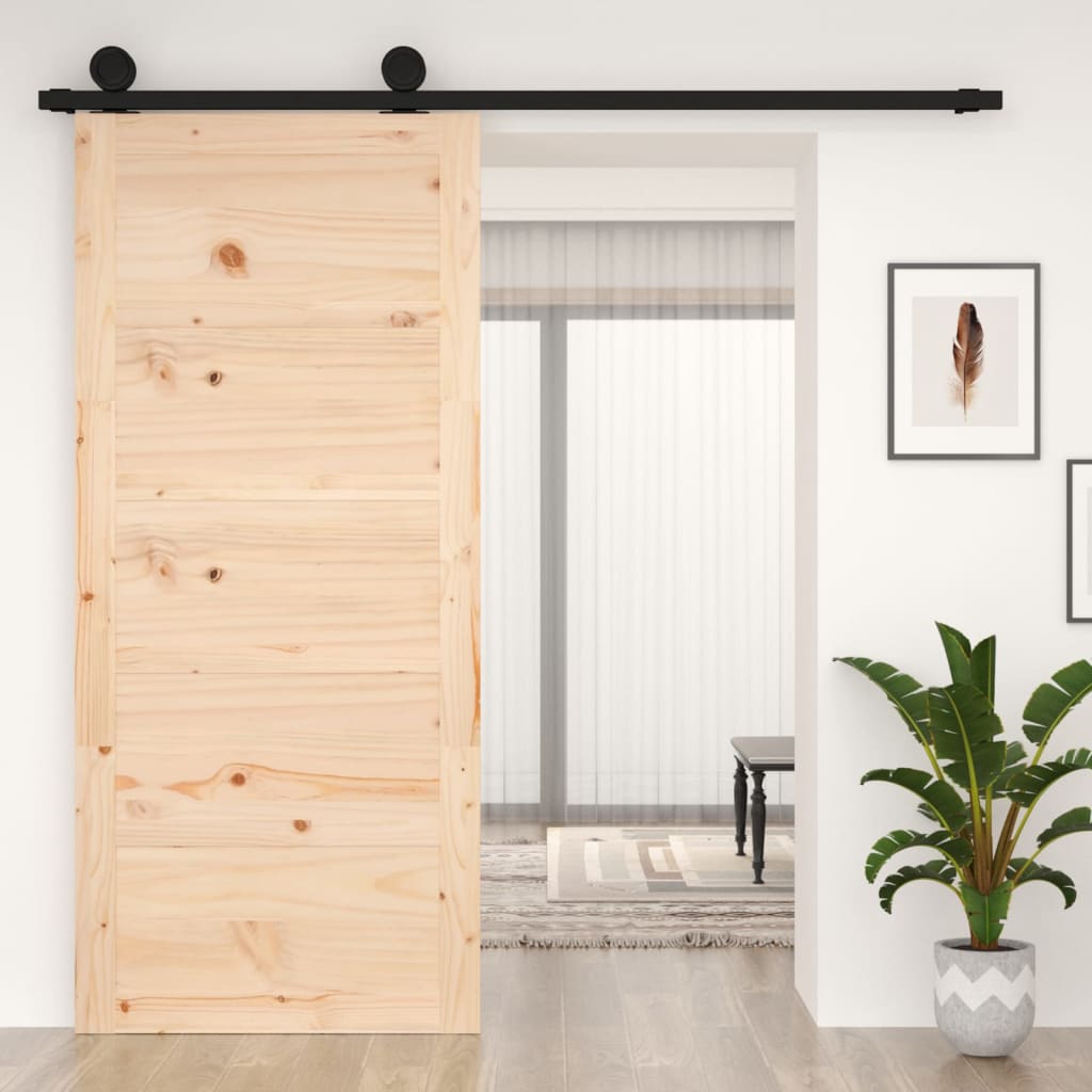Materiali da costruzione, porte scorrevoli, con set di ferramenta, 90 x 210 cm, in legno massello di pino Materiali da costruzione, porte scorrevoli, con set di ferramenta, 90 x 210 cm, in legno massello di pino