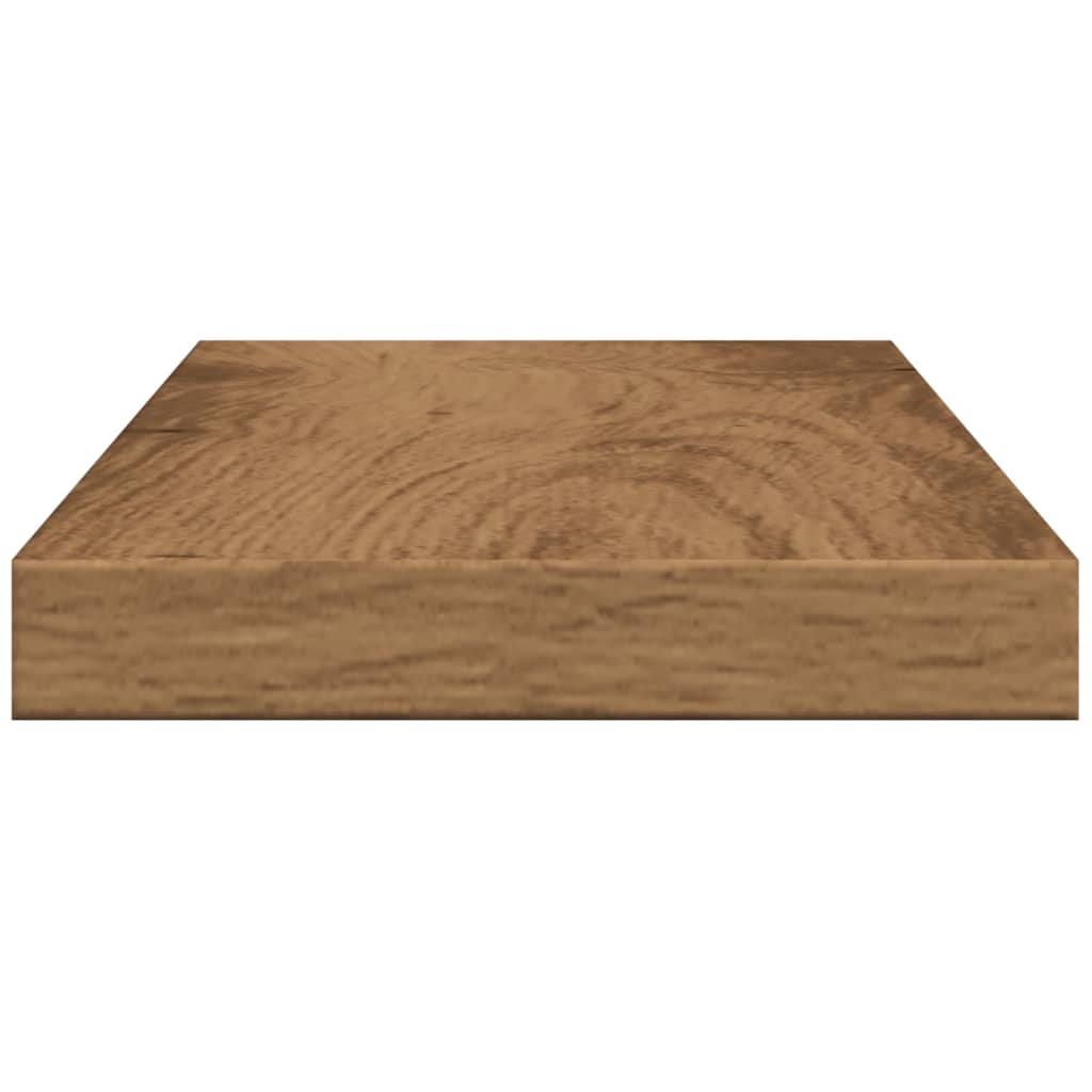 4 pcs Étagères murale | Étagère flottante | Étagères de rangements chêne artisanal 40x10x1,5 cm CFW54327 - 6