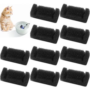 Filtri Carbone Attivo Per Fontana Filtri Fontanella Per Gatti,12 Pezzi Di Ricambio E 24 Filtri Di Schiuma Con Resina E Carbone Attivo Per 4L Fontanella Per Gatti Senza Fili Fontanella Per Cani - 6