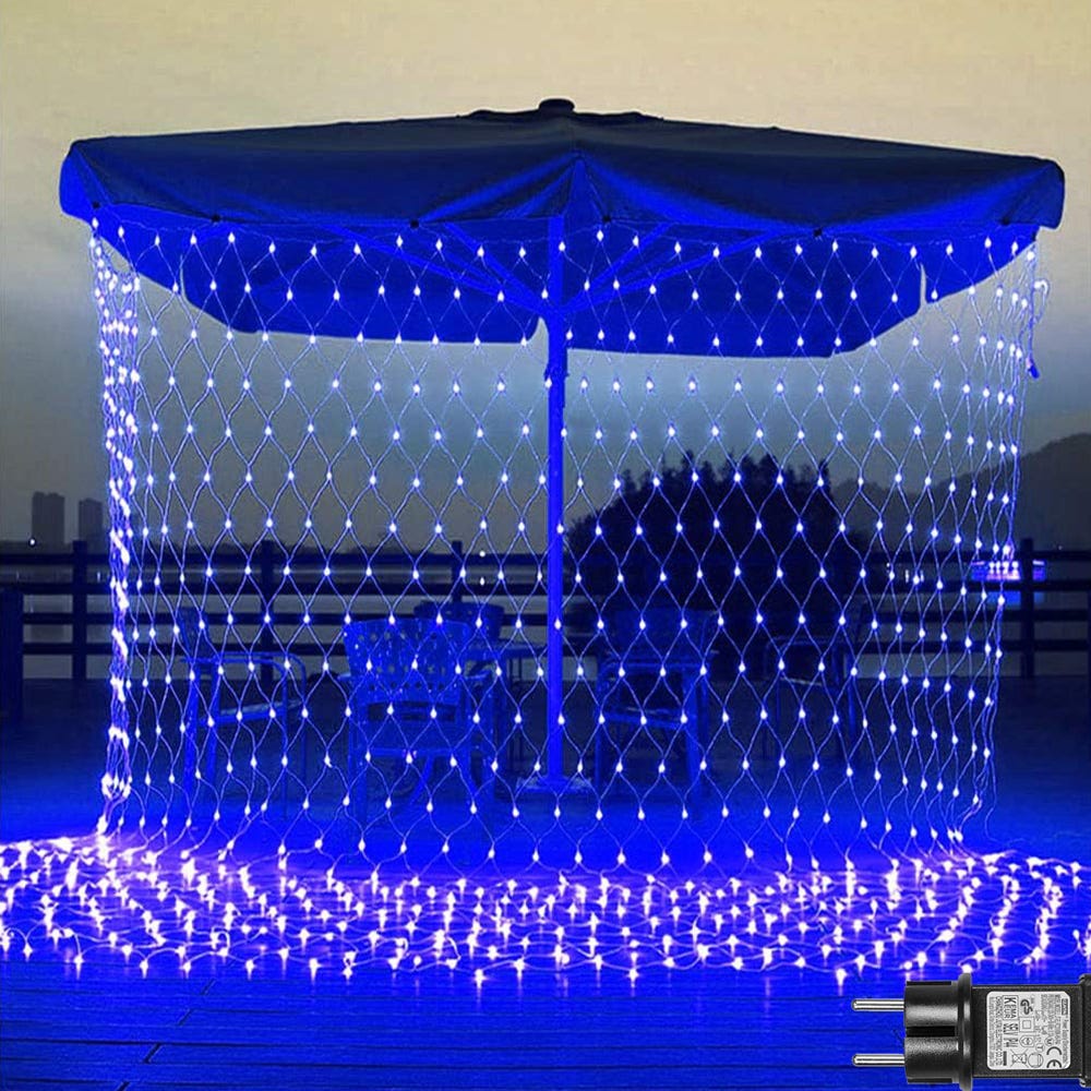 Guirlande Lumineuse Filet 6x4m - 660 LEDs IP44, Minuterie 8 Modes, Pour Buissons Et Décoration Noël Intérieur/extérieur