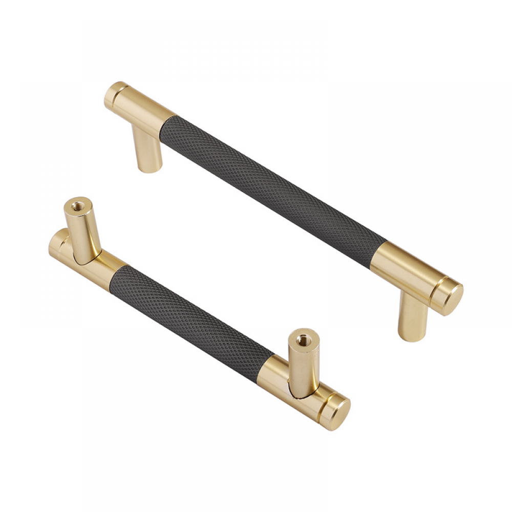10 Pcs Poignée Noir Meuble Cuisine 96mm Alliage d'Aluminium Poignées