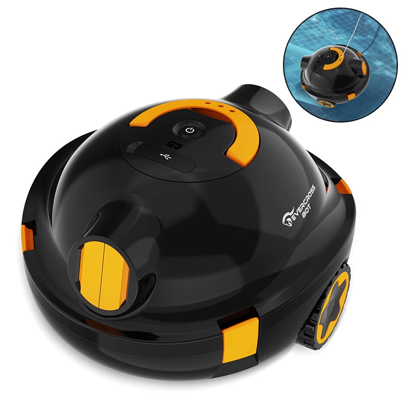 Robot de piscine Y10, robot nettoyeur de fond de piscine, 120 m², sans ...