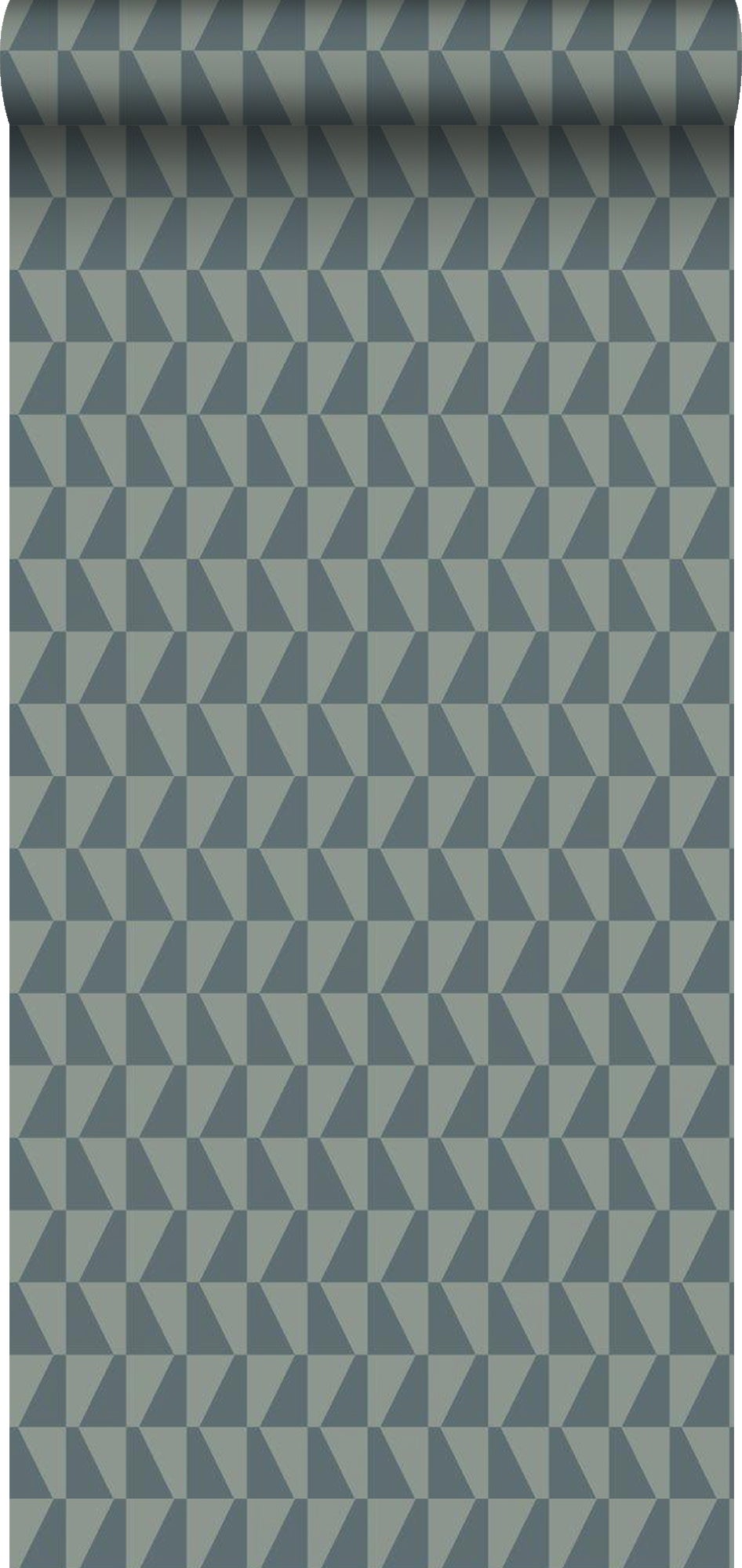 Tapeta figury geometryczne szaro-niebieskim - 53 cm x 10.05 m - BORASTAPETER
