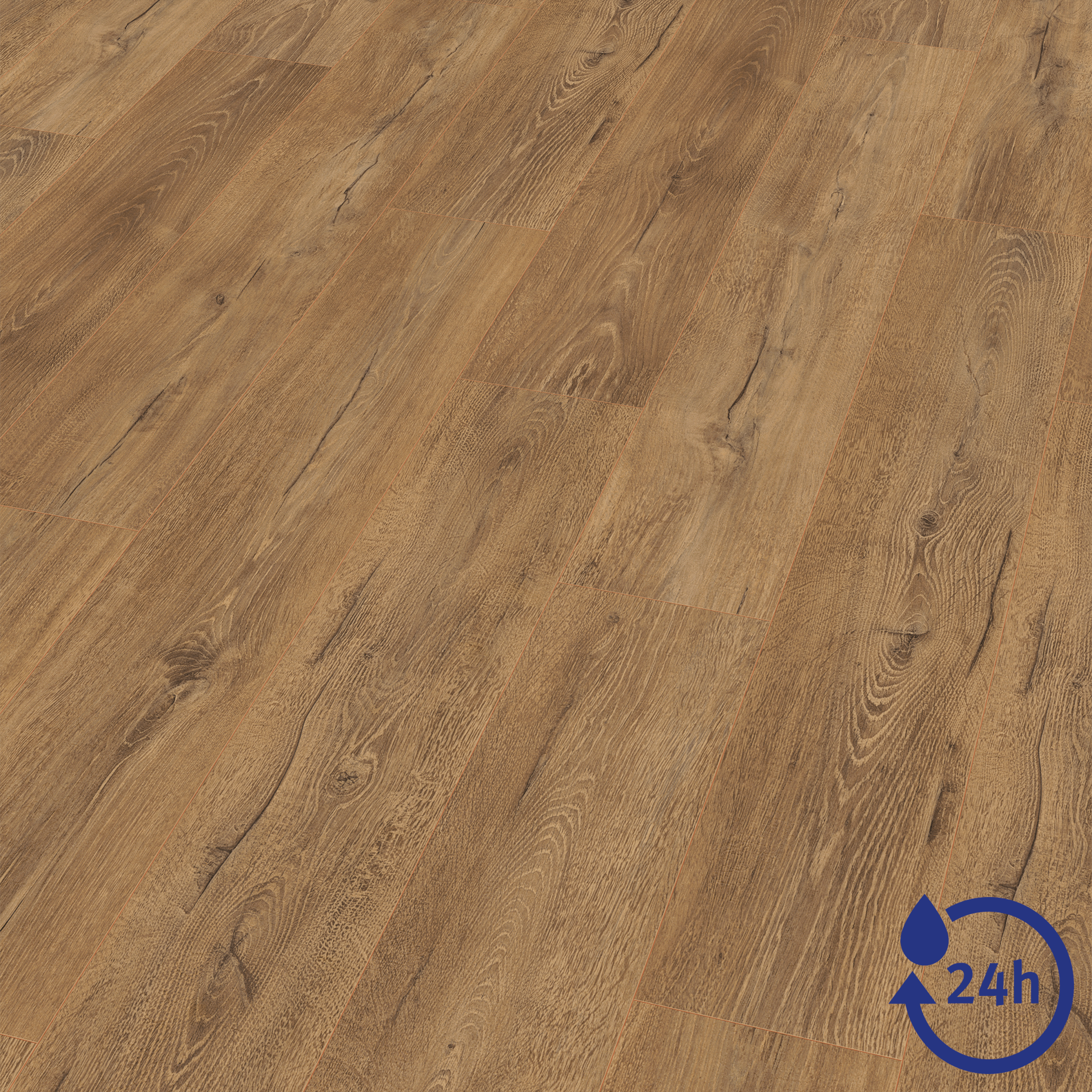 EGGER Sol stratifié NatureSense Aqua EL2418 Chêne Melba brun 1292 x 193 x 8mm - 3