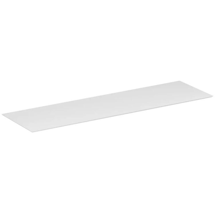 Blat łazienkowy kompaktowy 140 cm biały struktura kamienia