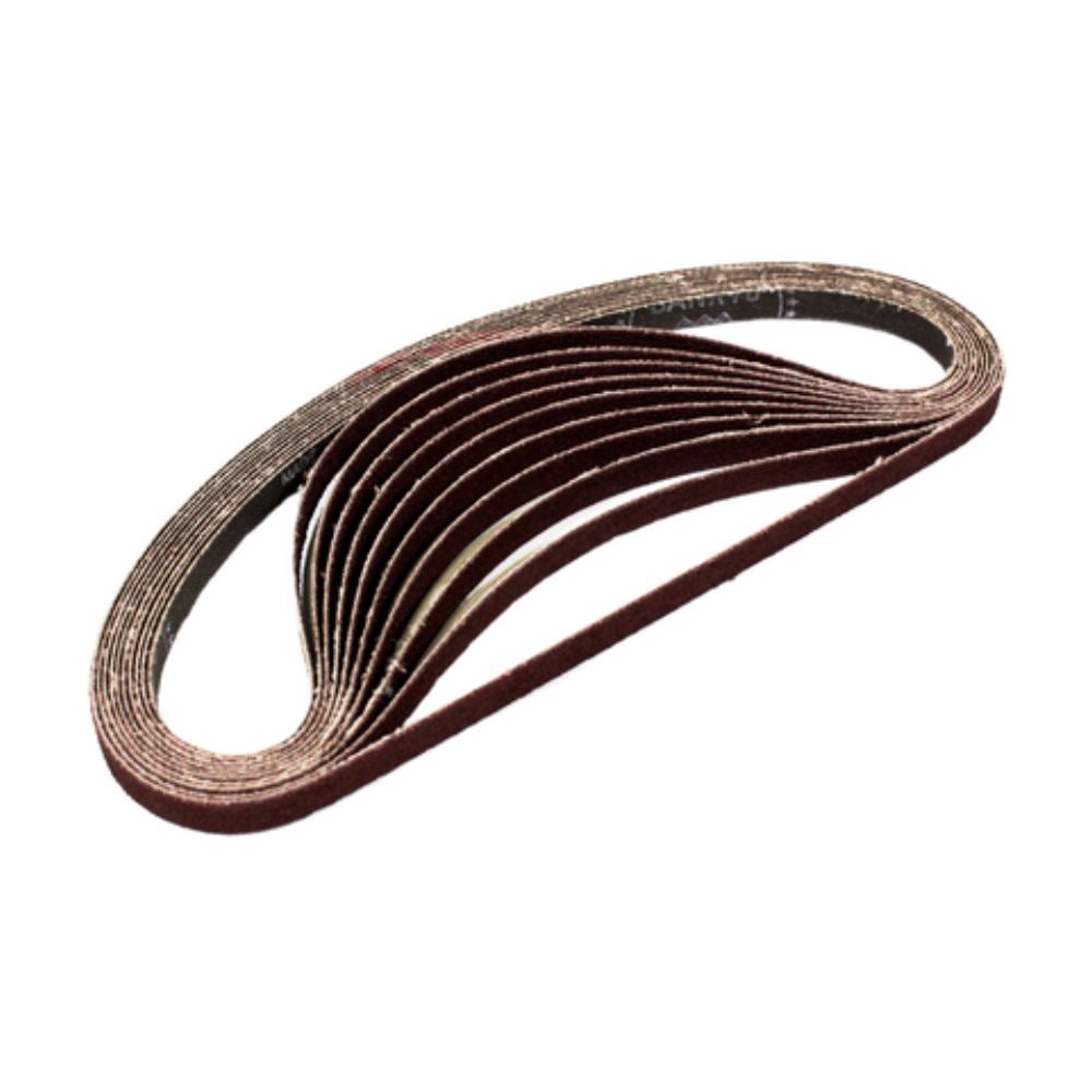 Bandes abrasives 9x533 mm rouge pour bois et métal Grain 60 (10 pcs) - MAKITA A-34453 - 4