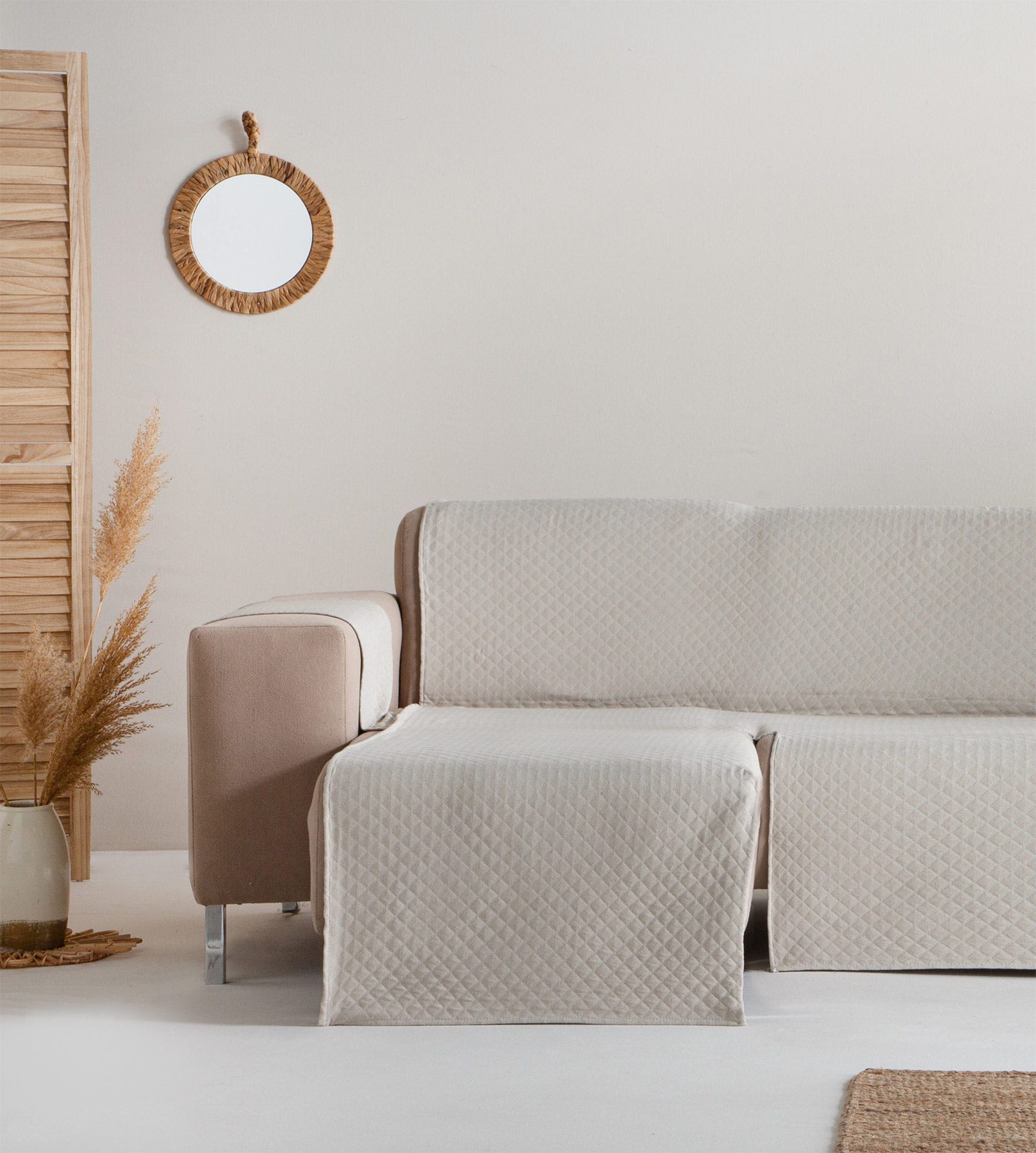 Martina Home Copri chaise longue imbottito Ambar, 200 cm, acqua marina Martina Home Copri chaise longue imbottito Ambar, 200 cm, acqua marina