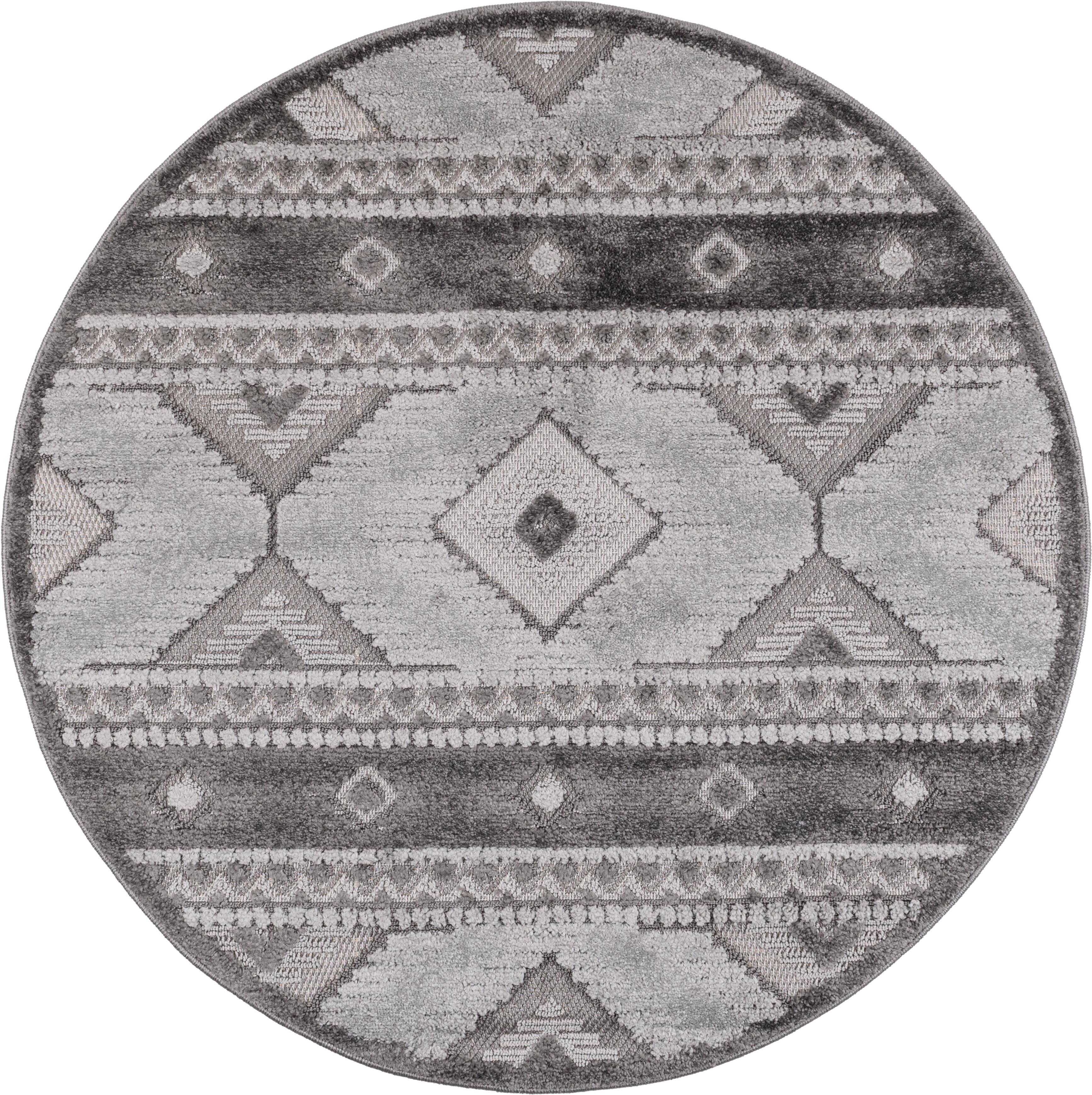 Dywan Multidecor Chiara 120cm koło aztecki szary 1 szt.