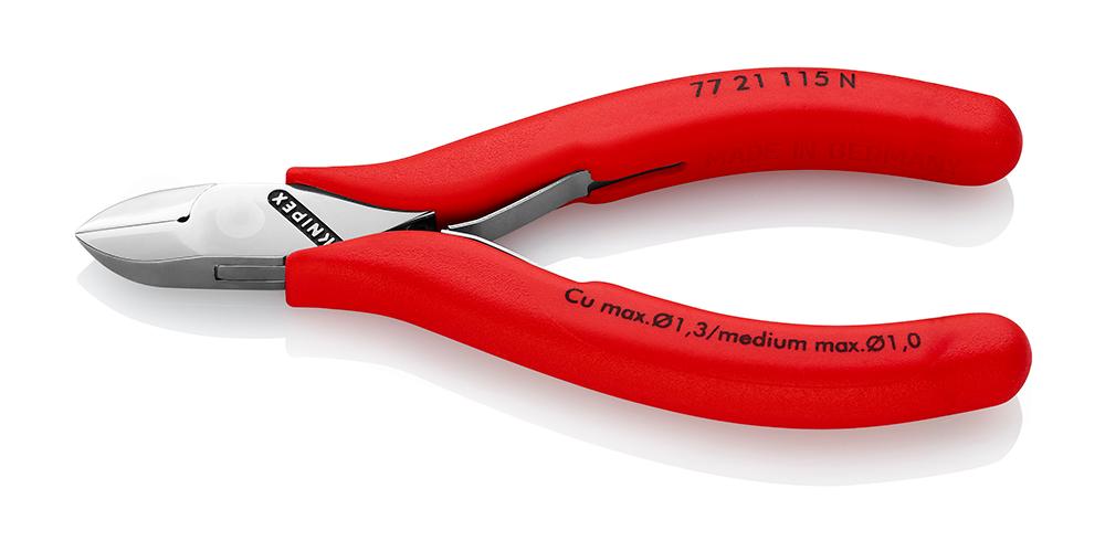 Knipex Obcinak boczny elektroniczny z przegubem wsuwkowym - 7721115N