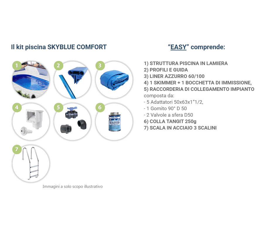 Piscine en acier enterrée ovale NEWSKYBLUE 525-h.120cm-EASY - 4