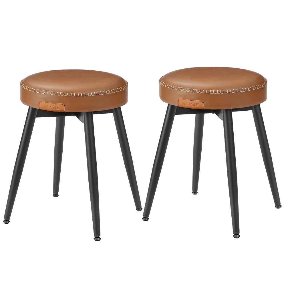 Genérico Verde Taburete De Comedor De Polipiel Cocina Asiento Acolchado Altura 48,2 Cm - Imagen 3
