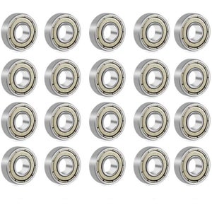 XSHAO Lot De 50 Roulements 608ZZ 8x22x7mm - Roulements à Billes Double Blindage Pour Skateboard Roller