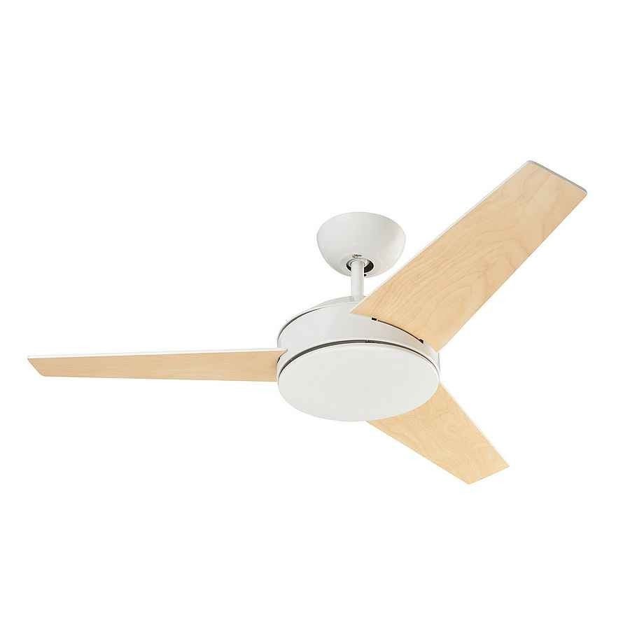 LEDS C4 Forlight Windy Ventilador de techo blanco con aspas de madera