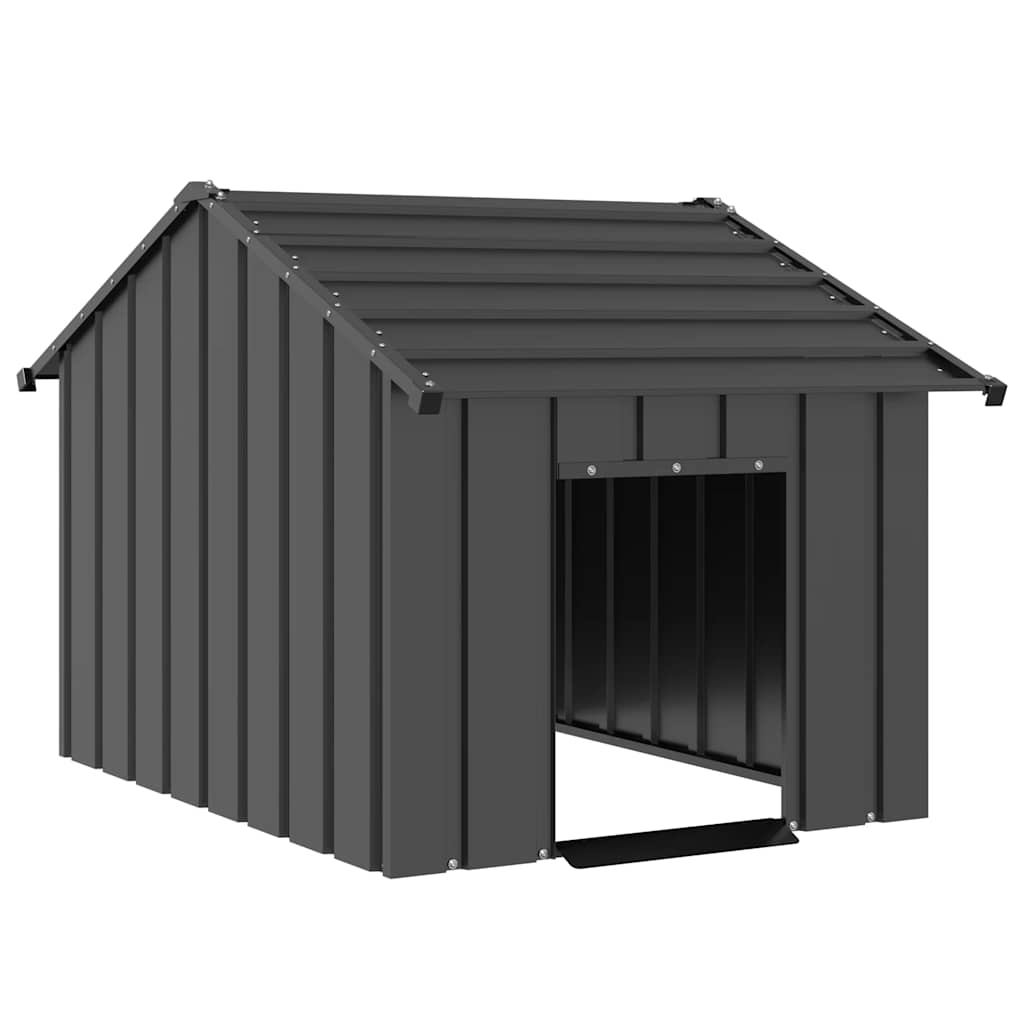 Buda dla psa z dachem, 83x130x85 cm, stal galwanizowana vidaXL