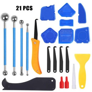 Kit 9 Pièces Lisseurs De Joint En Silicone - Outils Pour Enlève-joints Et Calfeutrage