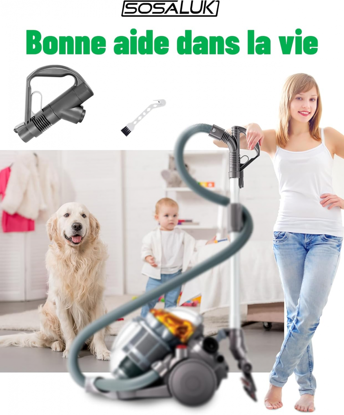 Poignée de rechange Dyson compatible DC19 DC29 DC33C DC37 DC52 – Accessoire robuste & simple à installer – Pièce détachée - 7
