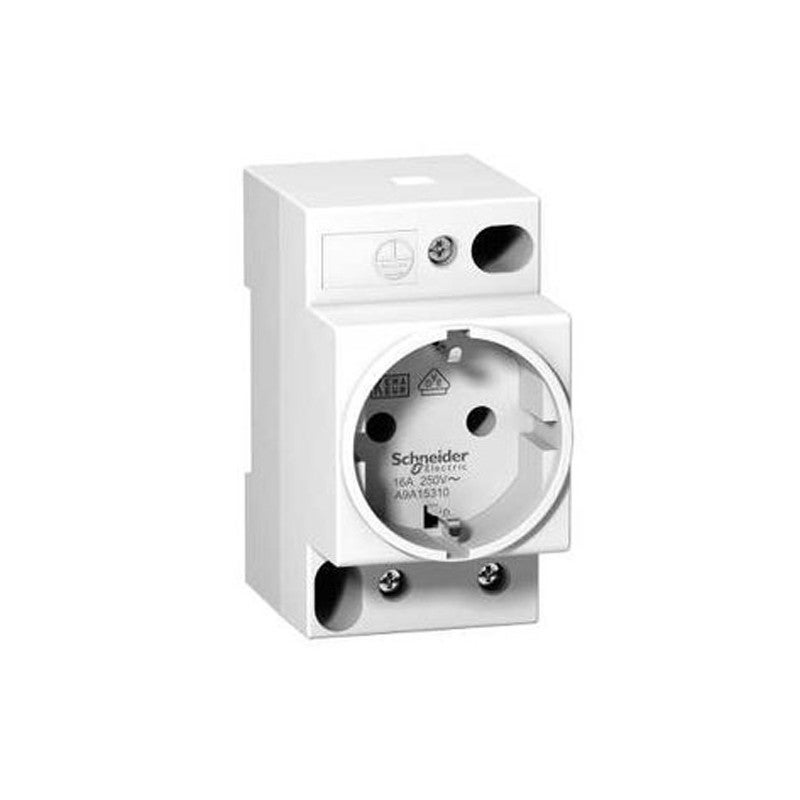 Schneider Electric Toma Corriente 2P Tt Lateral 250V Estándar Alemán Schuko Blanco , Leroy Merlin