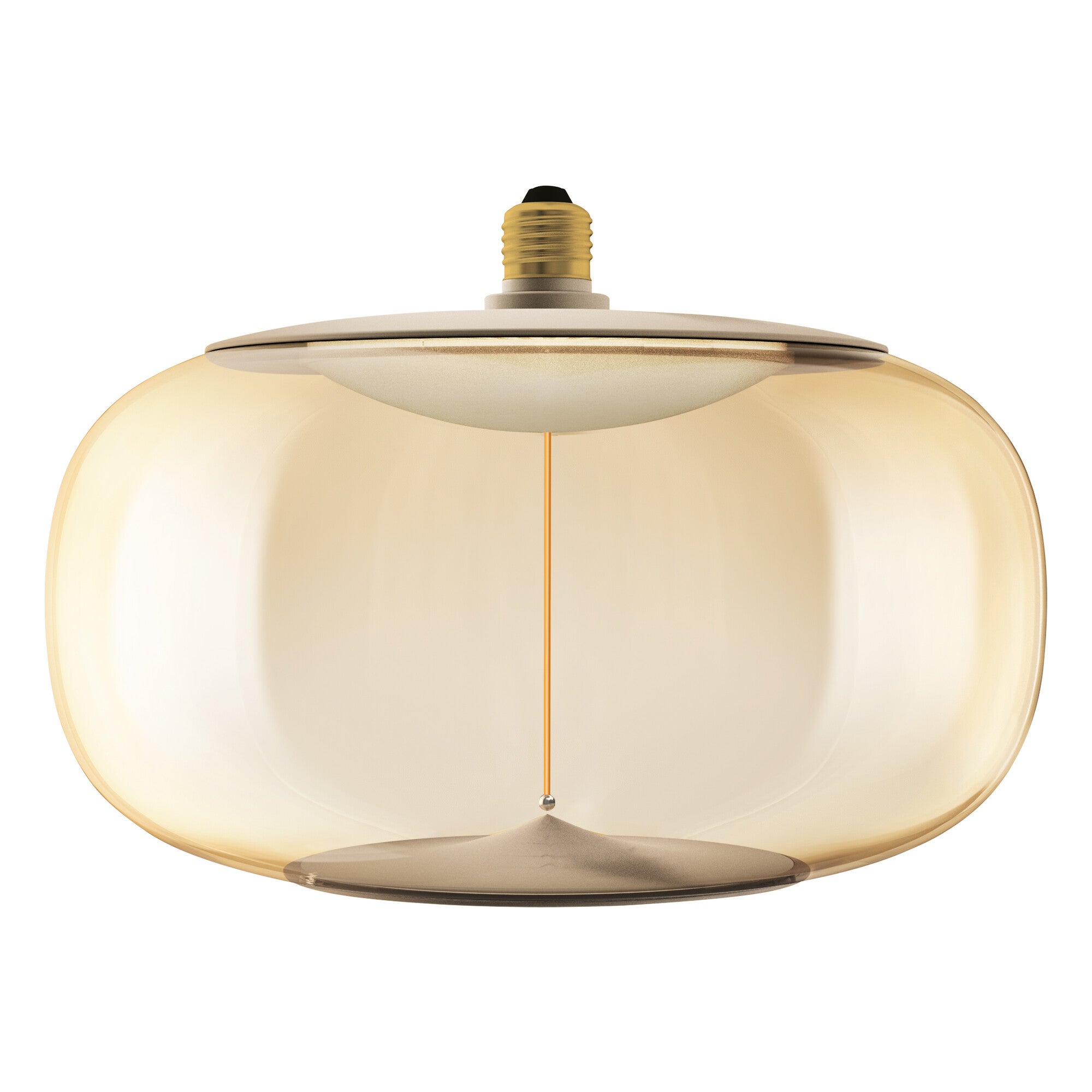 OSRAM Vintage 1906 Big Elipse est une à intensité variaben plastique avec un filament en forme d'ellipse. Il offre 12 W pour 500 lm,E27, design ambre, - 5