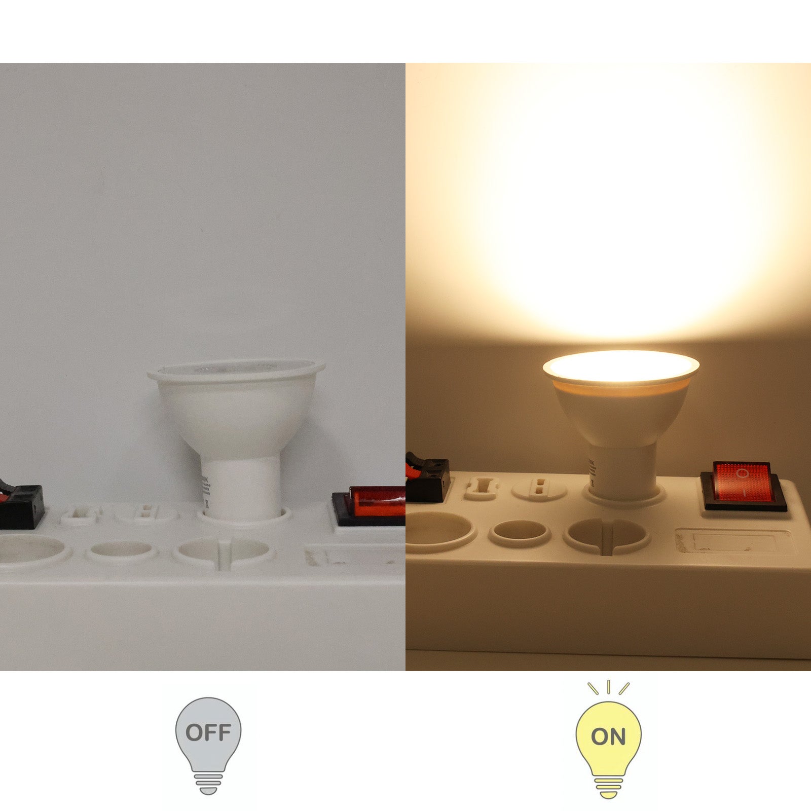 Pack de 10 Bombillas LED GU10 7W 45º SMD2835 665lm 220V 3000K Blanco Cálido No Parpadeo - 6