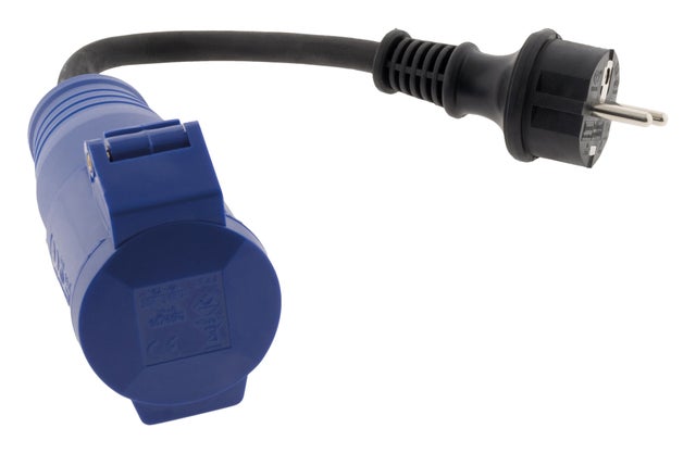 Prise Electraline 2P+T 16A Avec Verrouillage - Anti-déconnexion, 3500W Max (Noir)