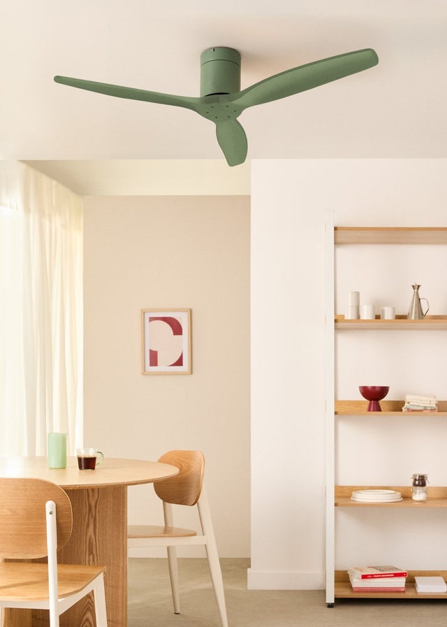 WINDCALM DC - Función Verano/Invierno - Ventilador de Techo 40W Silencioso Ø132 cm con luz , WIFI y mando a distancia