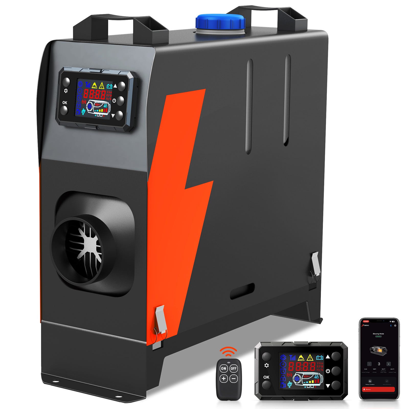 Riscaldatore 8kw 12v Riscaldatore Aria Diesel VELPAX 8KW 12V - Per Camper, Barche E Veicoli Sistema Riscaldamento Autonomo Per Auto - Foto 7